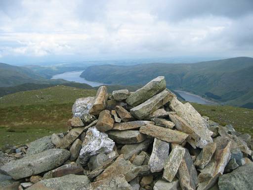 11_13-1.jpg - Looking down into Haweswater. According to some people I met here, Mardale Head car park is almost empty.